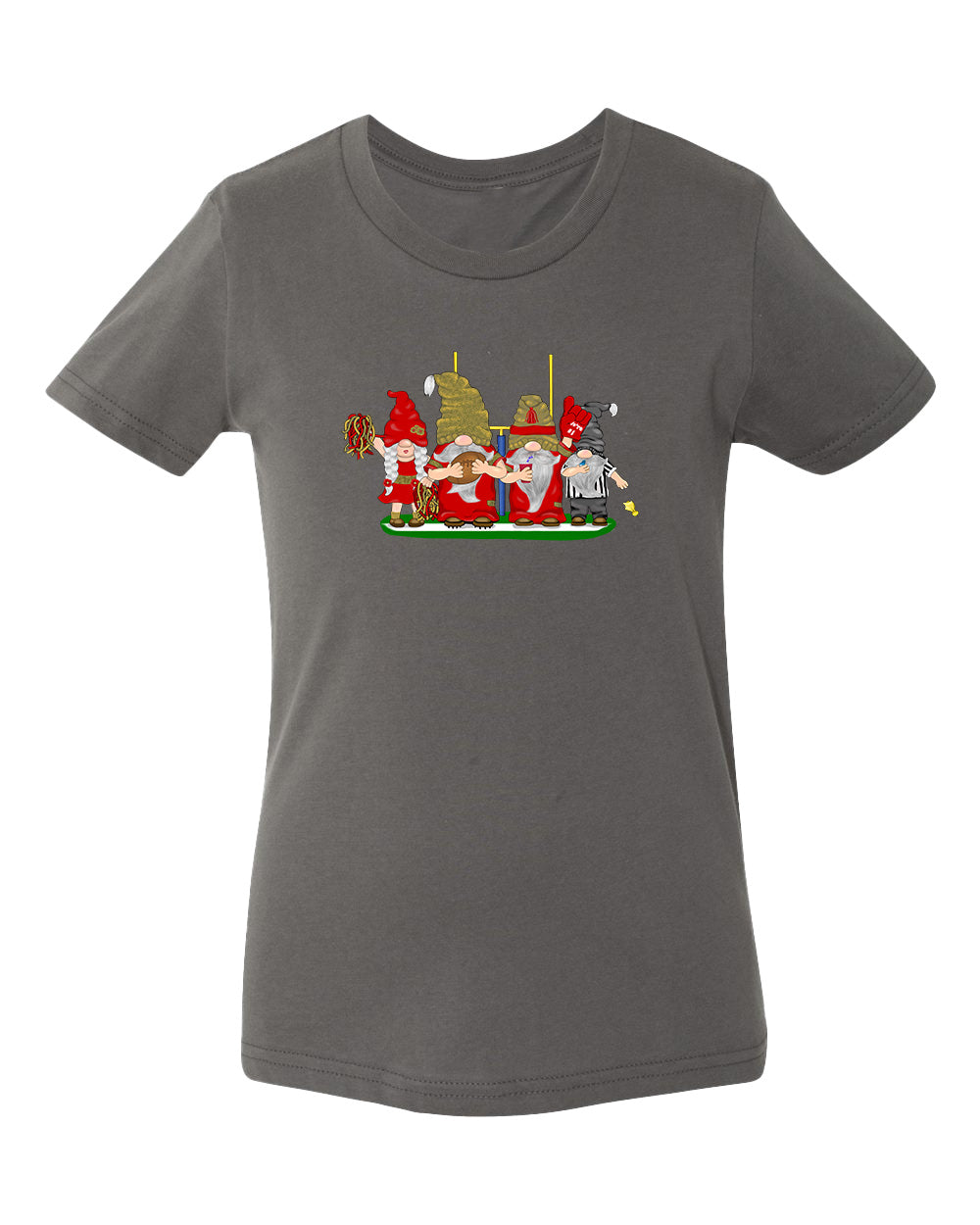 Red & Gold Football Gnomes  (similar to San Fransisco) on Kids T-shirt