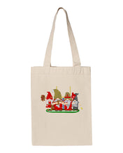 Load image into Gallery viewer, Red &amp; Gold Football Gnomes  (similar to San Fransisco) on Gusset Tote

