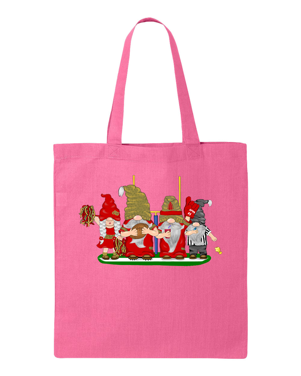 Red & Gold Football Gnomes  (similar to San Fransisco) on Tote