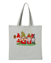Load image into Gallery viewer, Red &amp; Gold Football Gnomes  (similar to San Fransisco) on Tote
