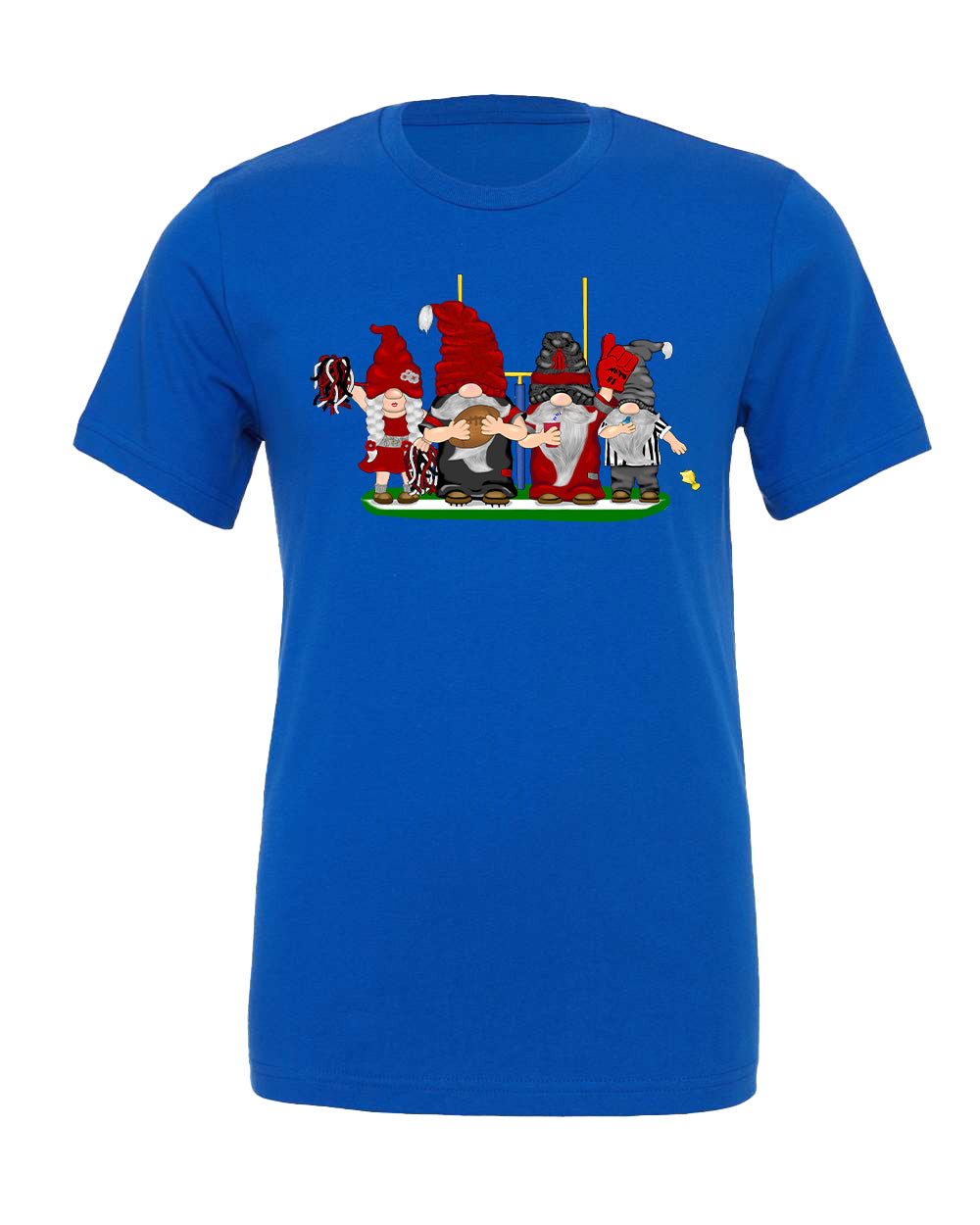 Red & Silver Football Gnomes on Men's T-shirt (similar to Atlanta)