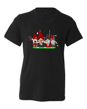 Load image into Gallery viewer, Red &amp; Silver Football Gnomes (similar to Atlanta colors) on Kids T-shirt
