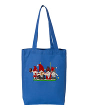 Load image into Gallery viewer, Red &amp; Silver Football Gnomes  (similar to Atlanta) on Gusset Tote
