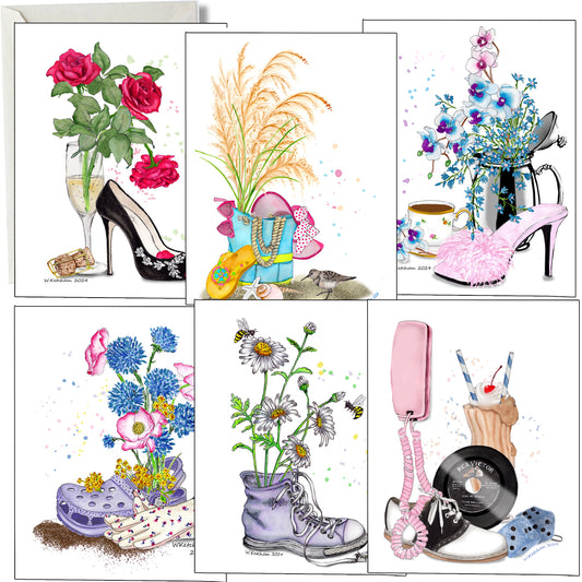Shoes and Things Note Cards Assortment