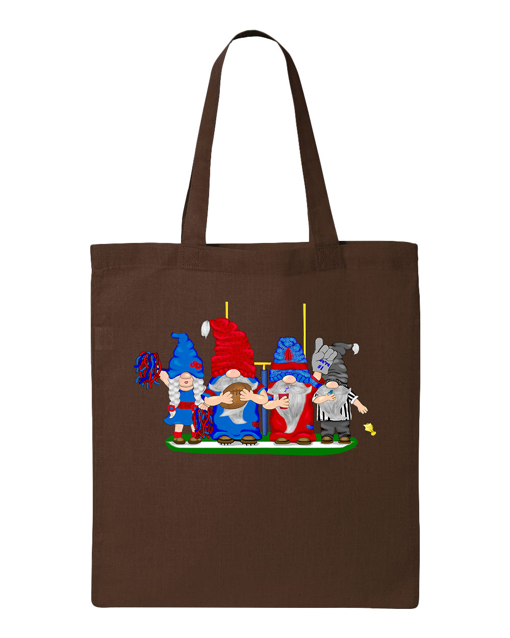 Steel Blue & Red Football Gnomes  (similar to Houston) on Tote