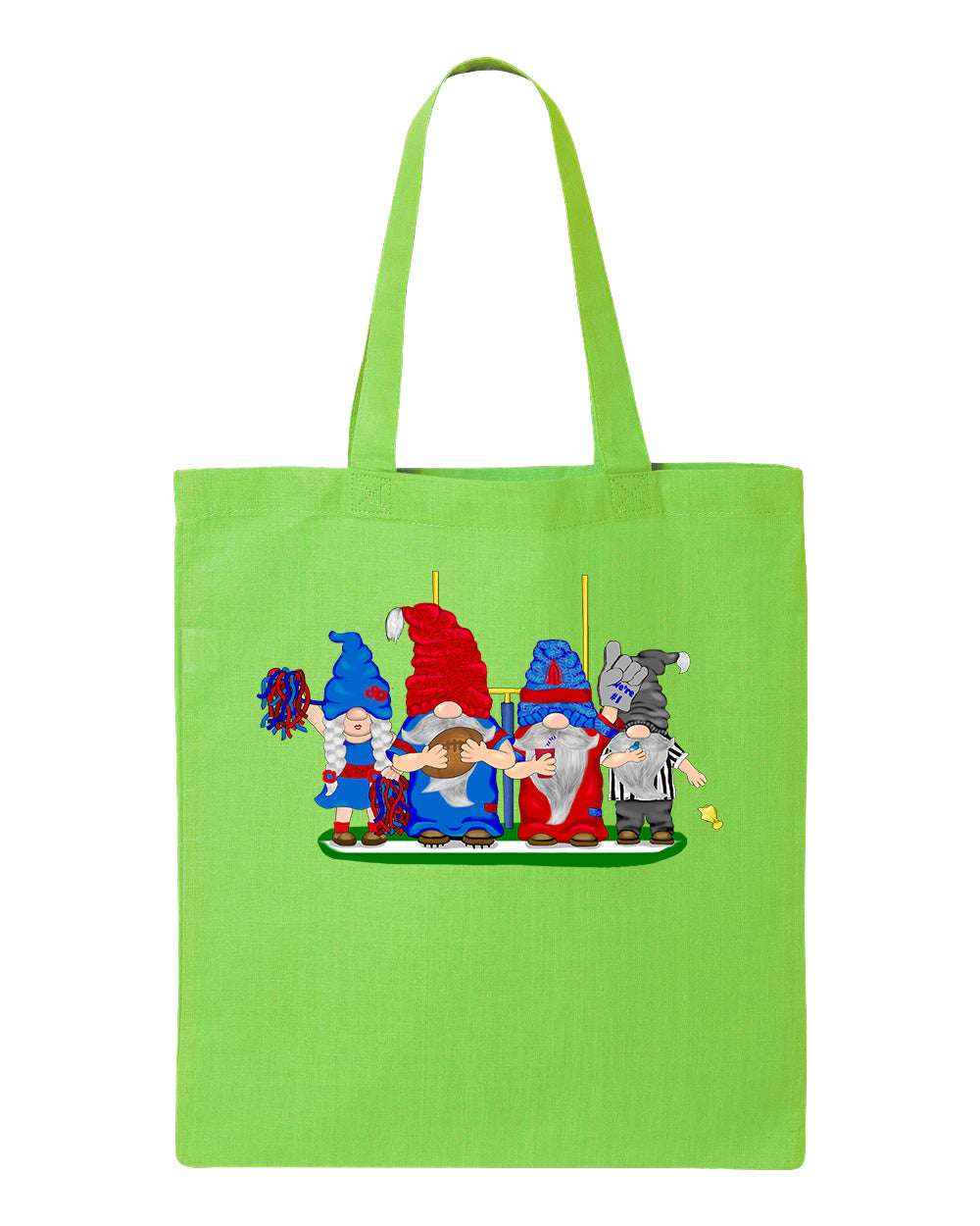 Steel Blue & Red Football Gnomes  (similar to Houston) on Tote