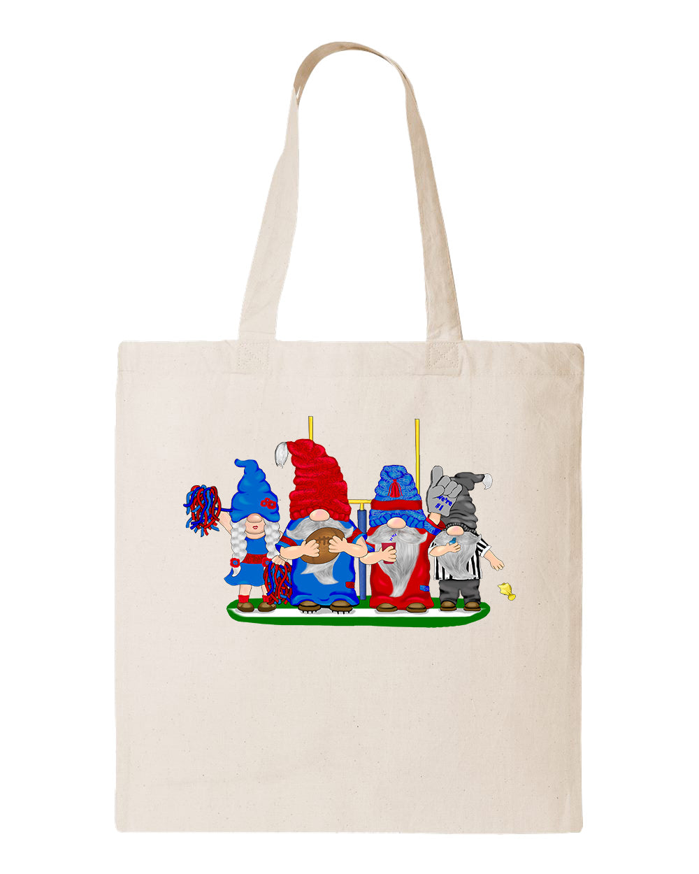 Steel Blue & Red Football Gnomes  (similar to Houston) on Tote