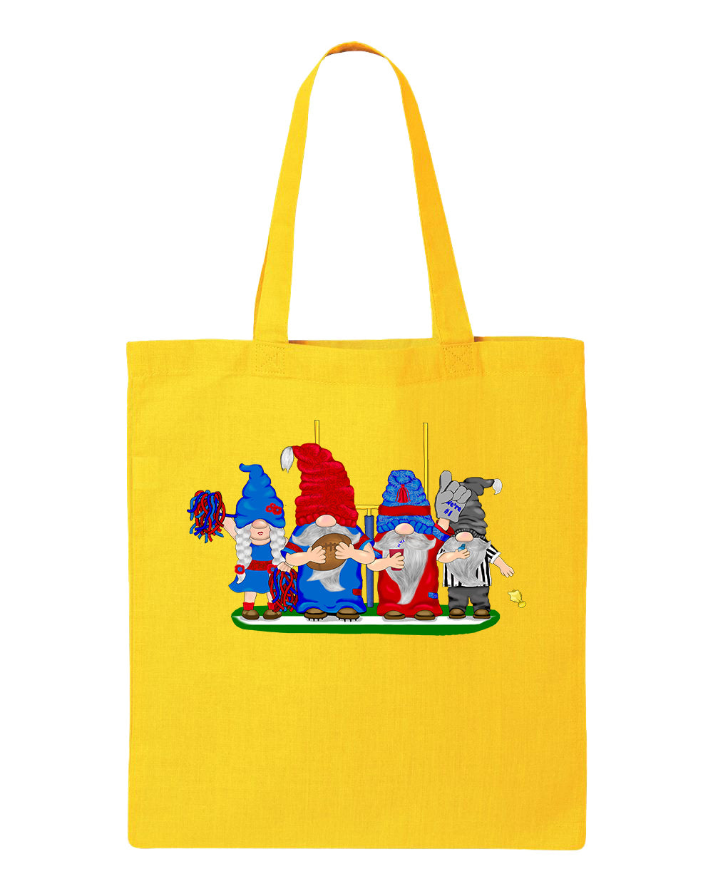 Steel Blue & Red Football Gnomes  (similar to Houston) on Tote