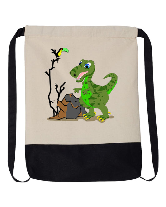 T-Rex Drawstring Backpack