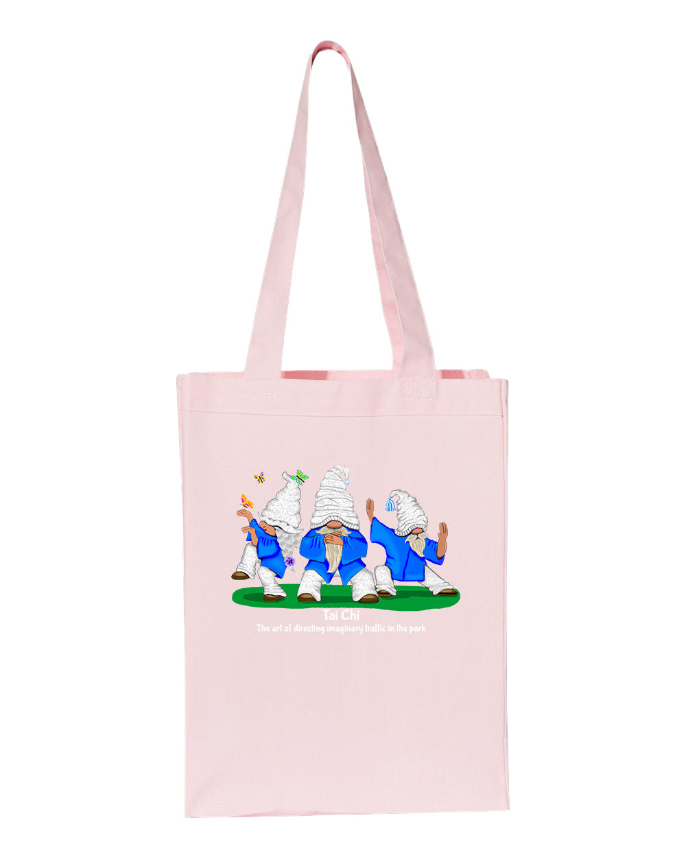 Tai Chi Gnomes Gusset Tote