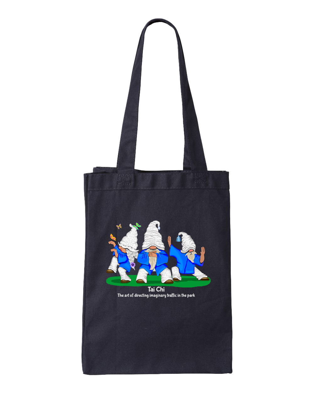 Tai Chi Gnomes Gusset Tote