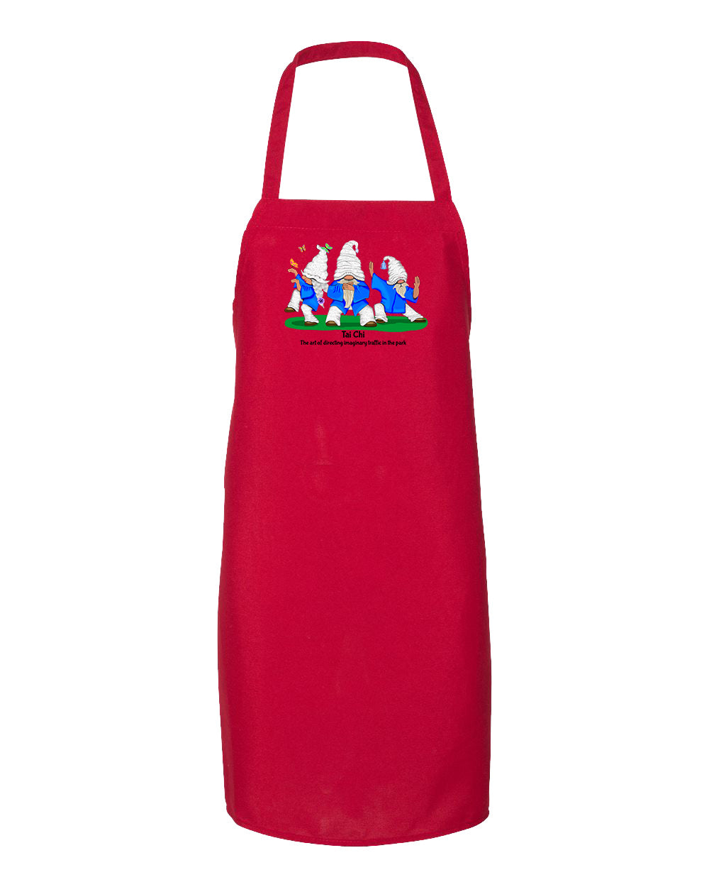 Tai Chi Gnomes on Apron