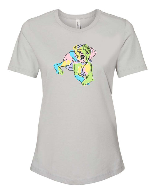 Boxer on Women's T-shirt