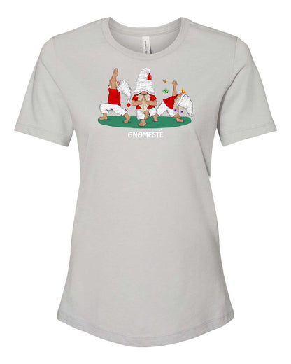 Yoga Gnomes on Women's T-shirt