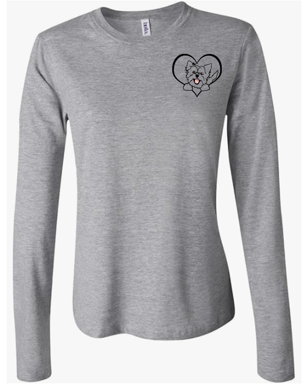 Women's Long Sleeve T-shirt with Heartbeats