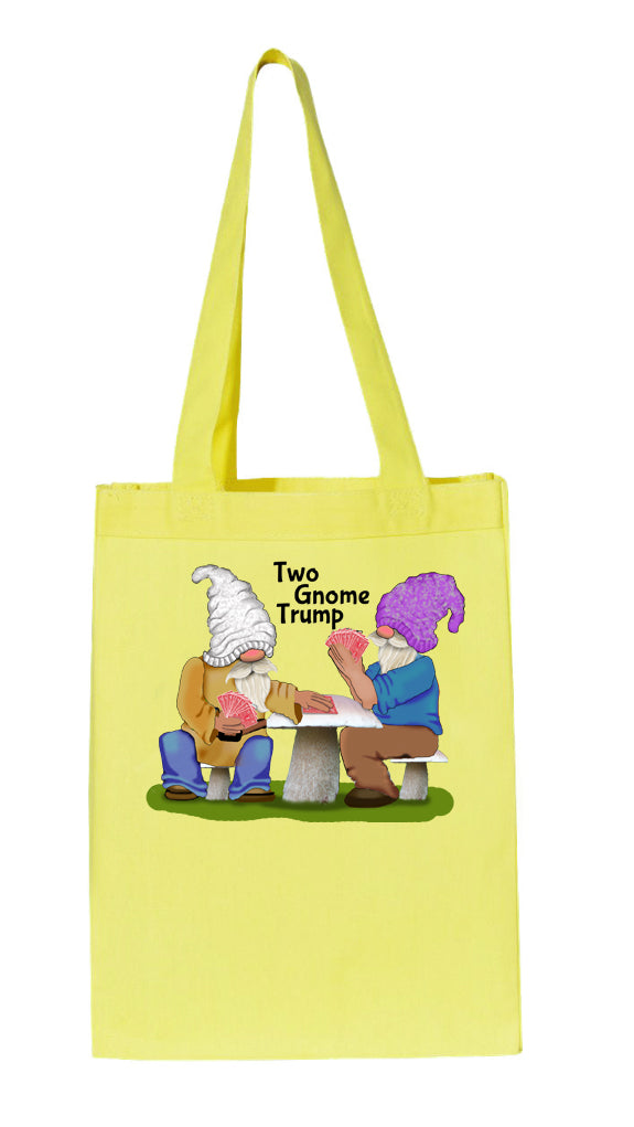 Two Gnome Trump on Gusset Tote