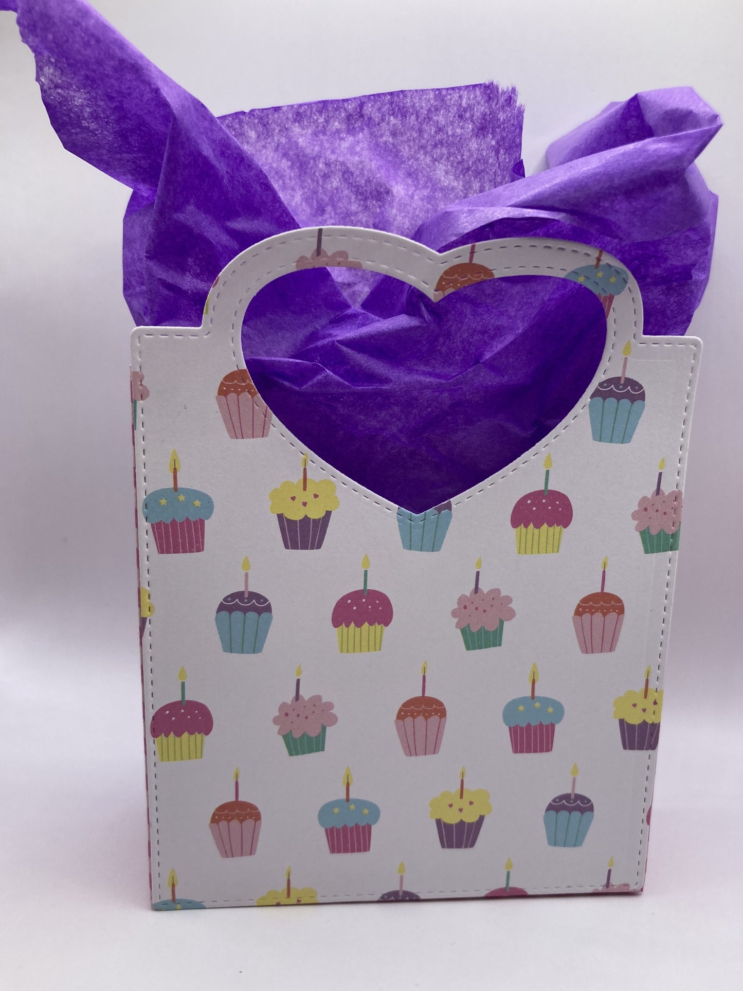 Stitched Heart Gift Bag