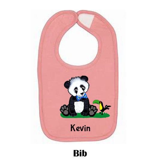 Boy Panda on Bib