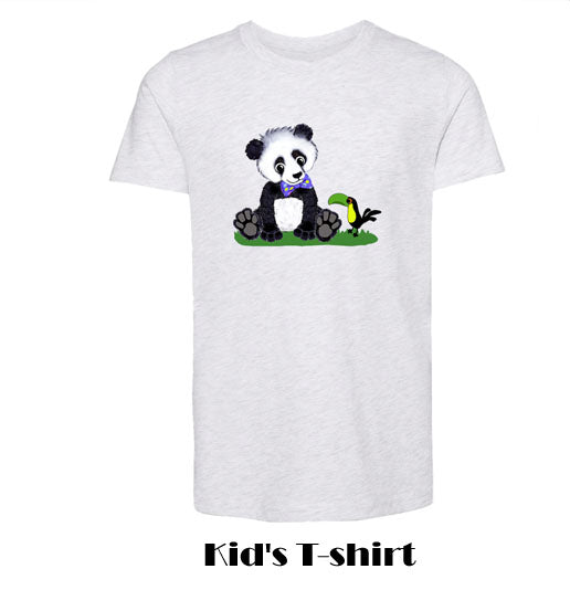 Boy Panda Kid's T-shirt