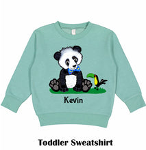 Load image into Gallery viewer, Boy Panda Toddler Sweatshirt
