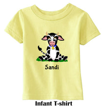 Load image into Gallery viewer, Cow Infant T-shirt
