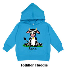 Load image into Gallery viewer, Cow Toddler Hoodie
