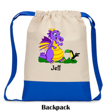 Load image into Gallery viewer, Dragon Drawstring Backpack
