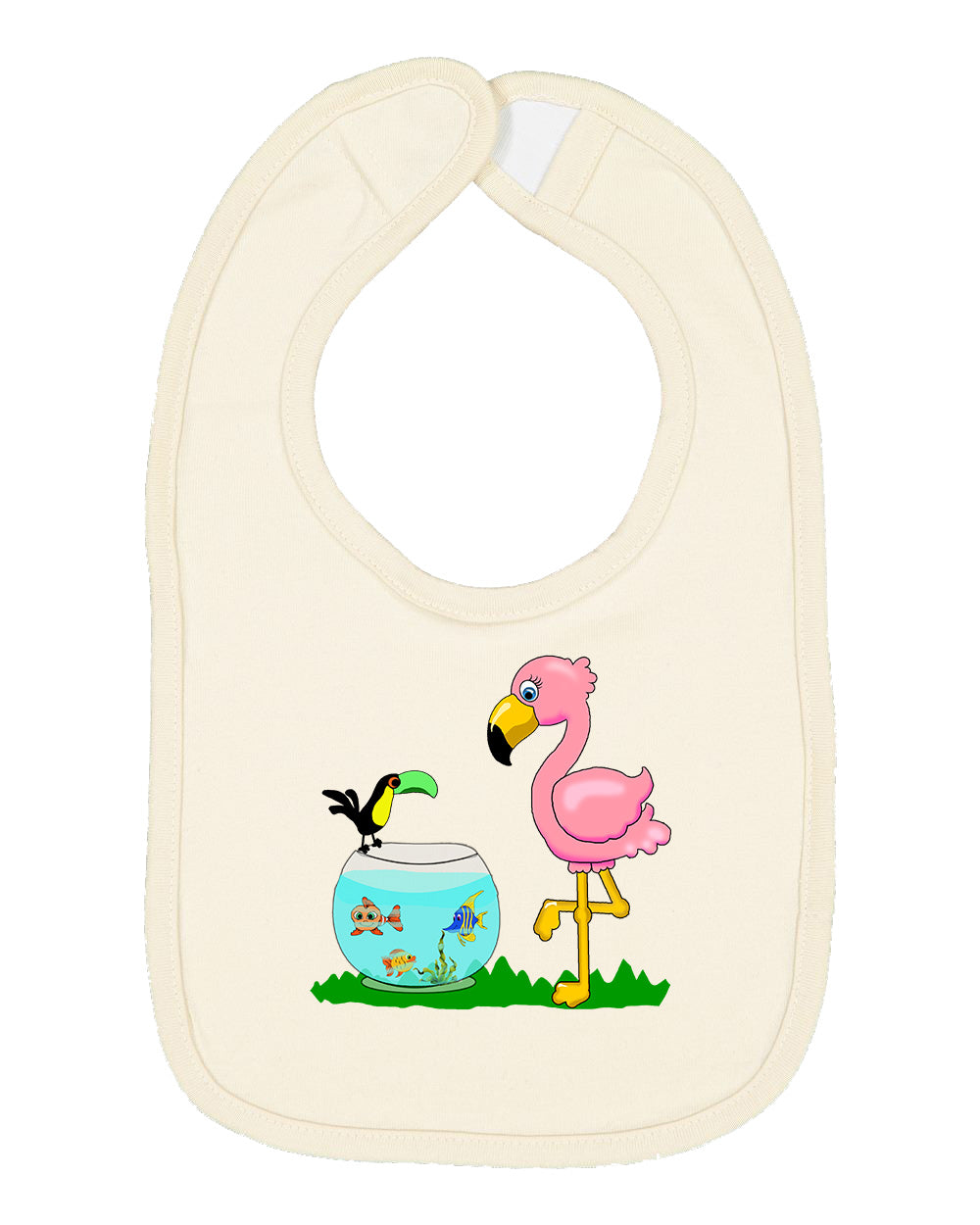 Flamingo on Bib