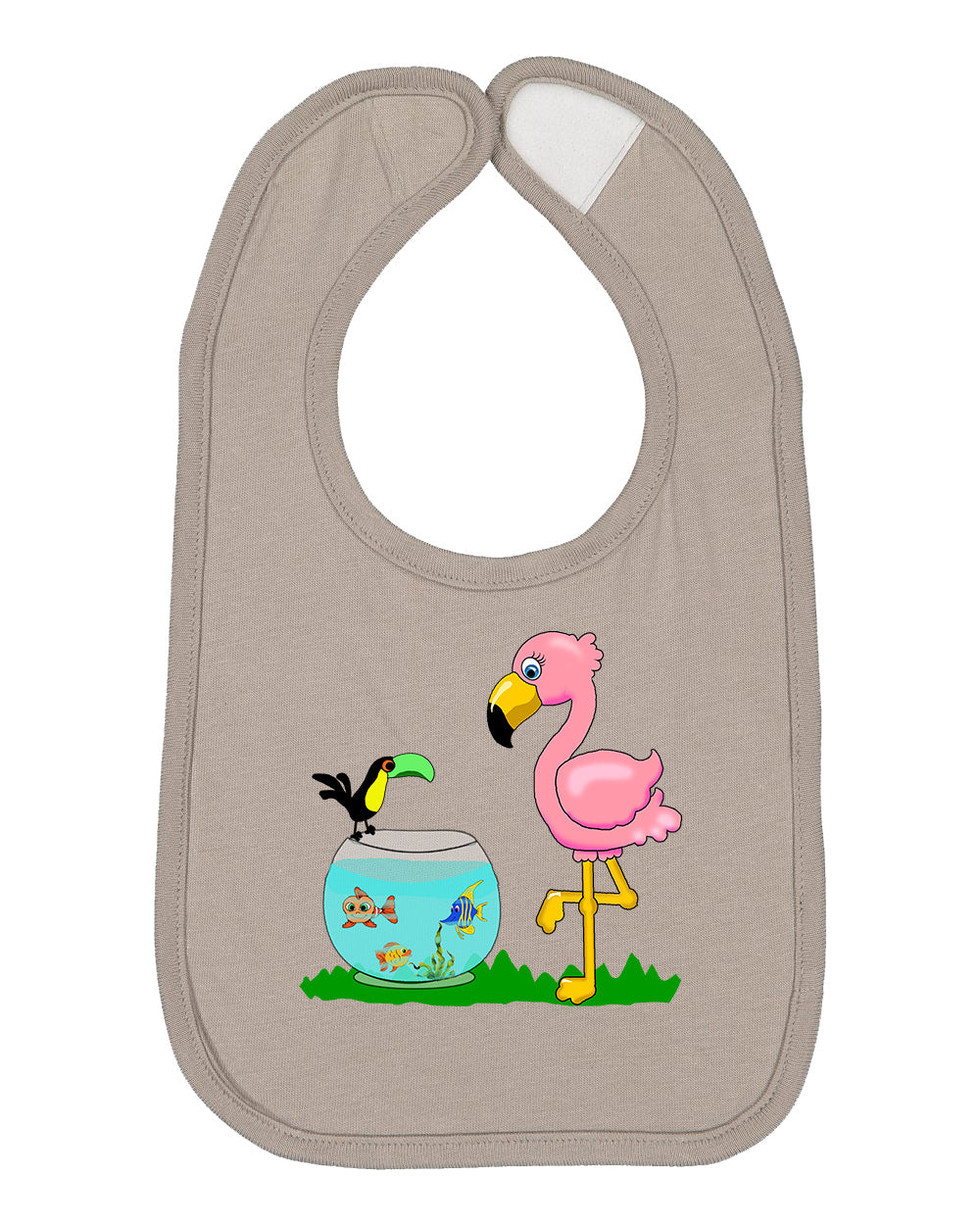 Flamingo on Bib