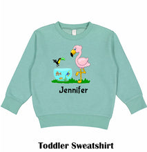 Load image into Gallery viewer, Flamingo Toddler Sweatshirt
