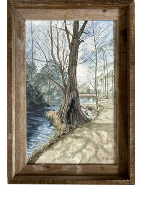 Tree - Lockwood Folley Watercolor  (Framed)