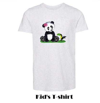 Girl Panda Kid's T-shirt