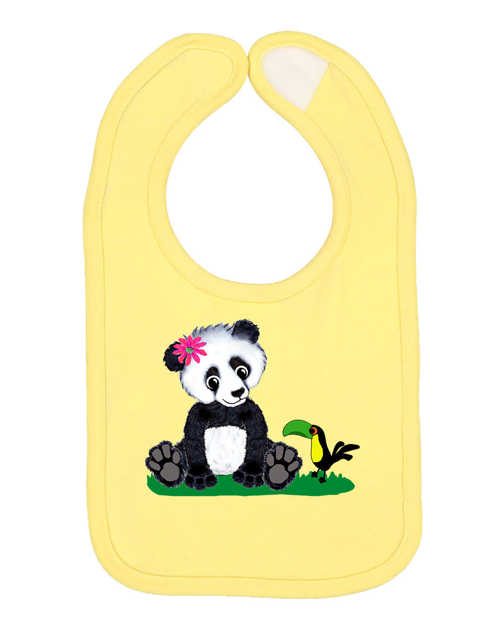 Girl Panda on Bib