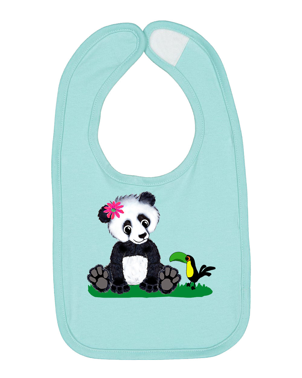 Girl Panda on Bib