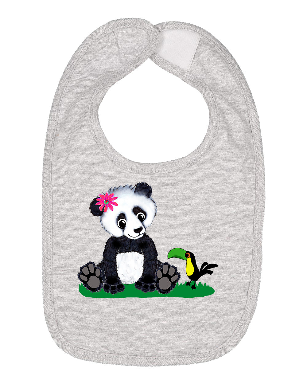 Girl Panda on Bib