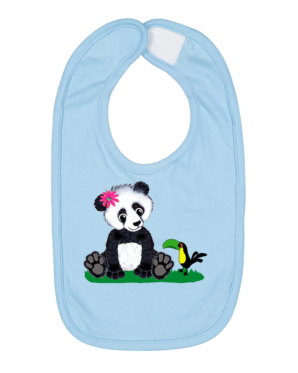 Girl Panda on Bib