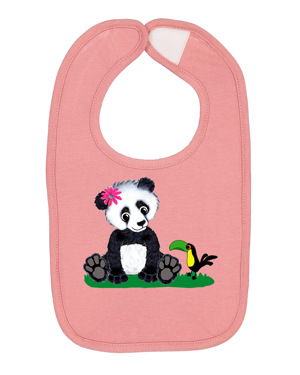 Girl Panda on Bib