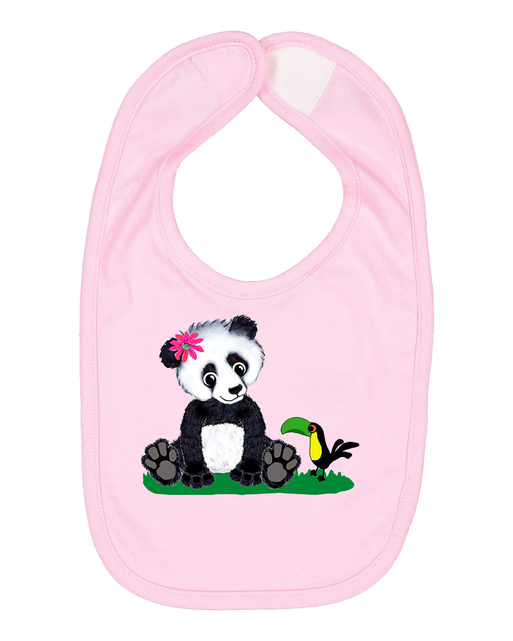 Girl Panda on Bib