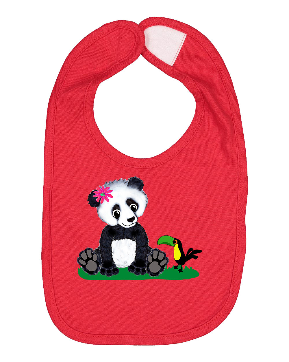 Girl Panda on Bib