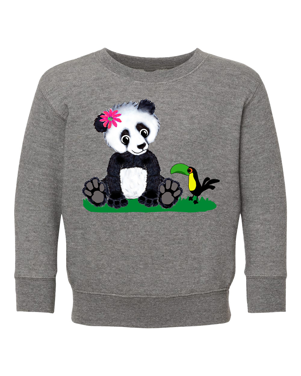 Girl Panda Toddler Sweatshirt