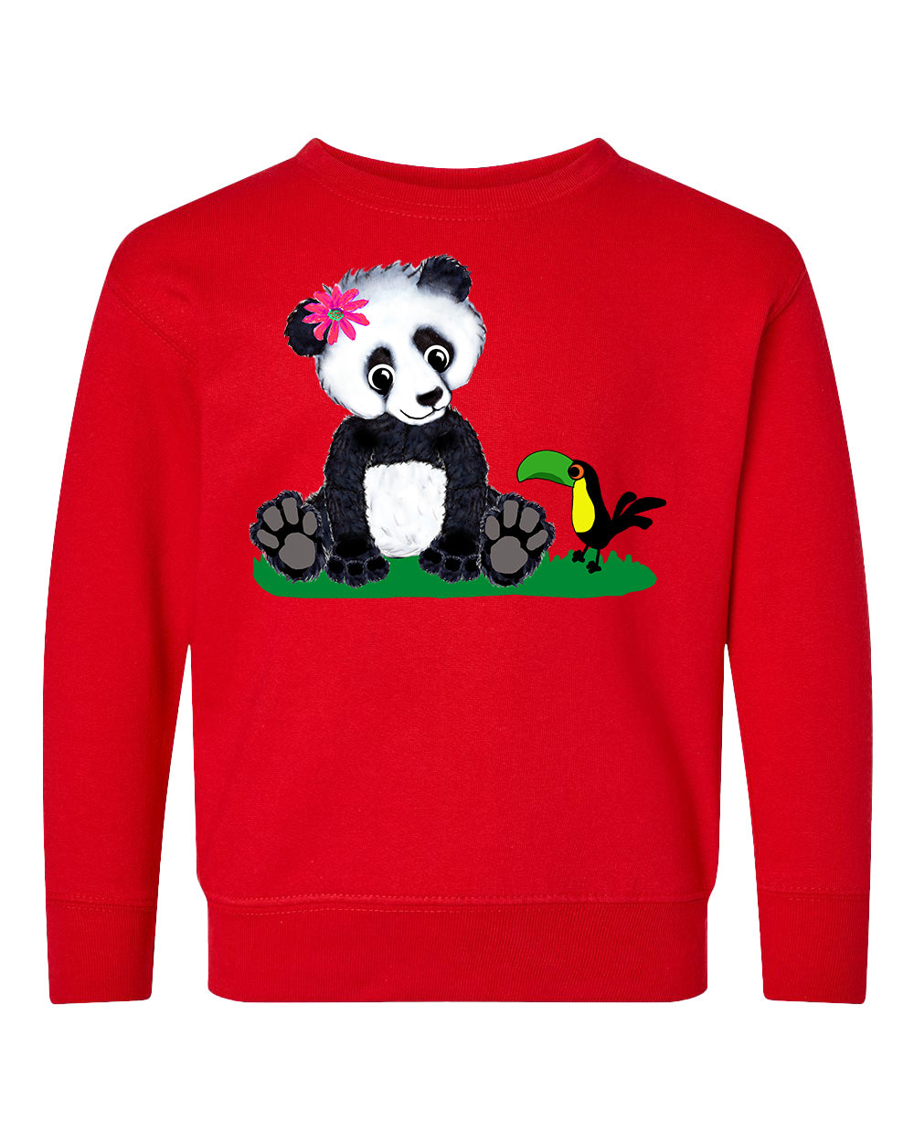 Girl Panda Toddler Sweatshirt