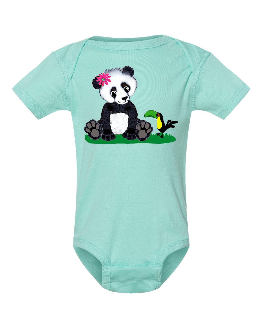 Girl Panda on Onesie