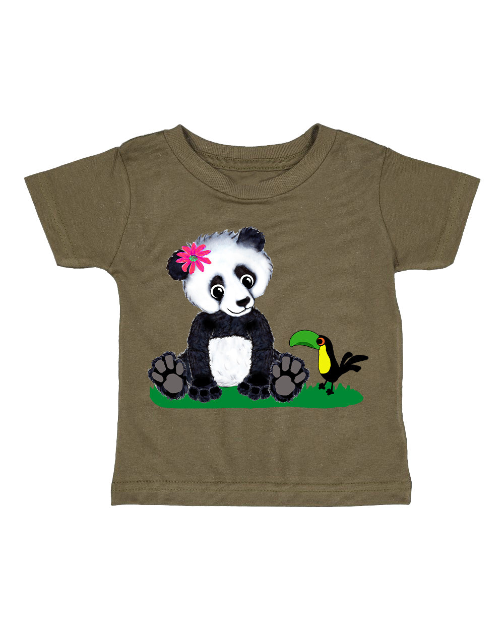 Girl Panda Toddler T-shirt