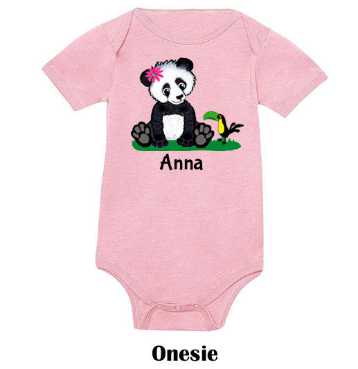 Girl Panda on Onesie