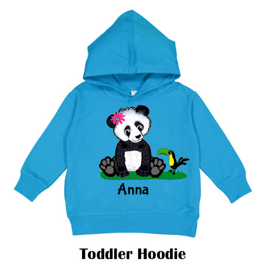 Girl Panda Toddler Hoodie