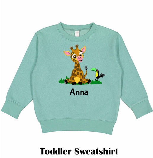 Giraffe Toddler Sweatshirt