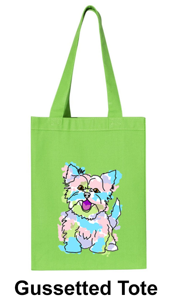 Yorkshire Terrier Gusset Tote