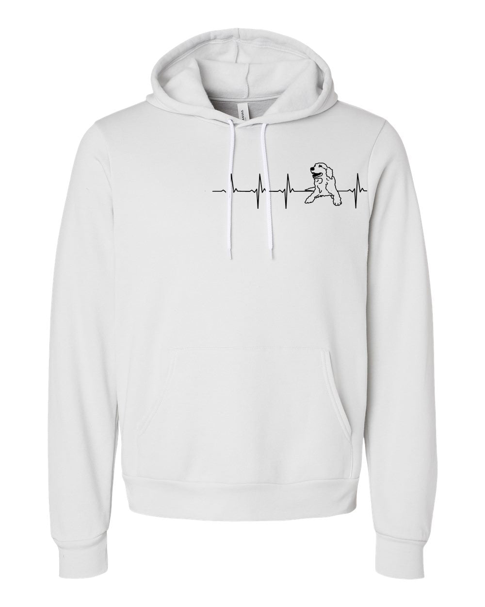 Retriever Heartbeat on Unisex Hoodie