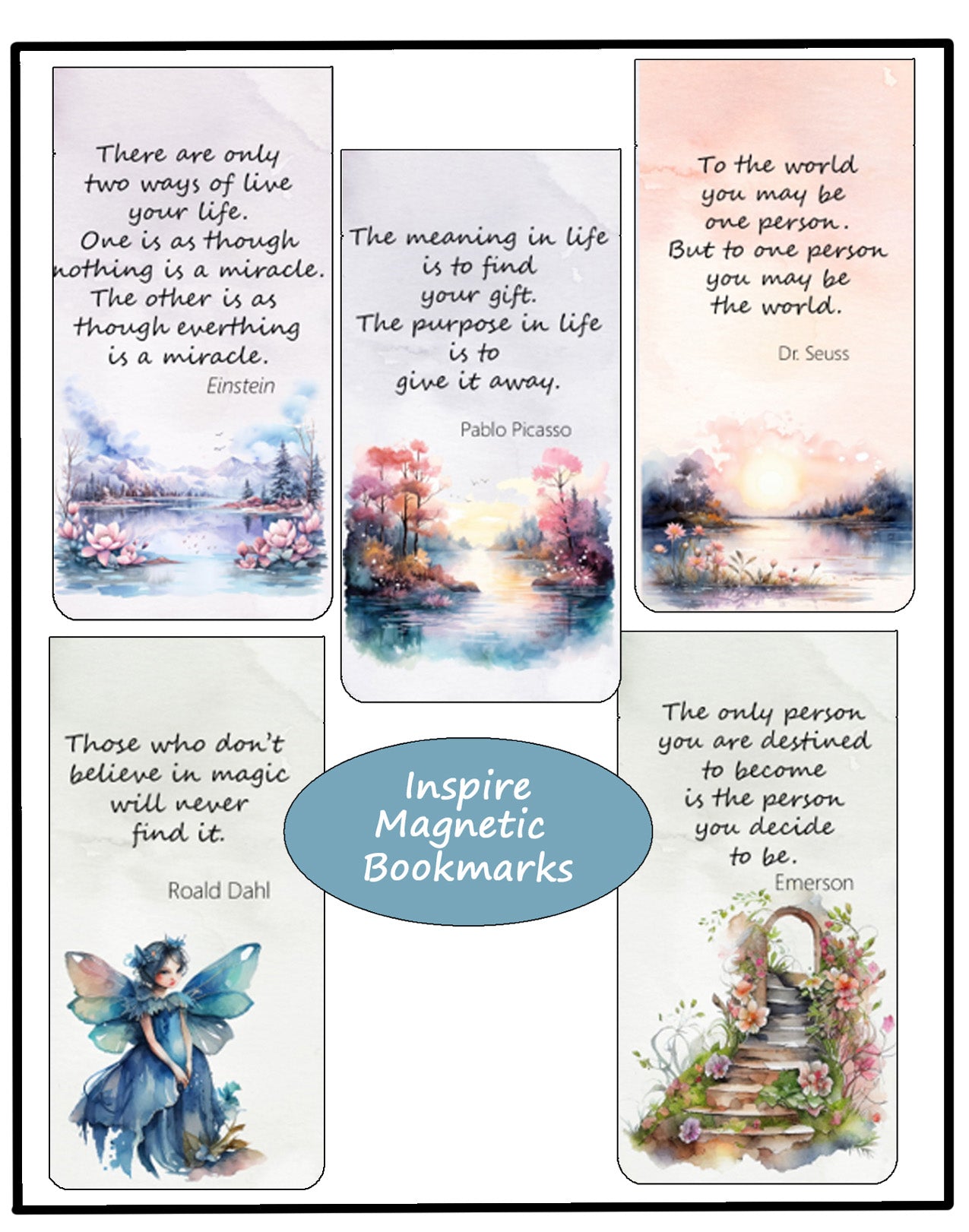 Inspire Magnetic Bookmarks