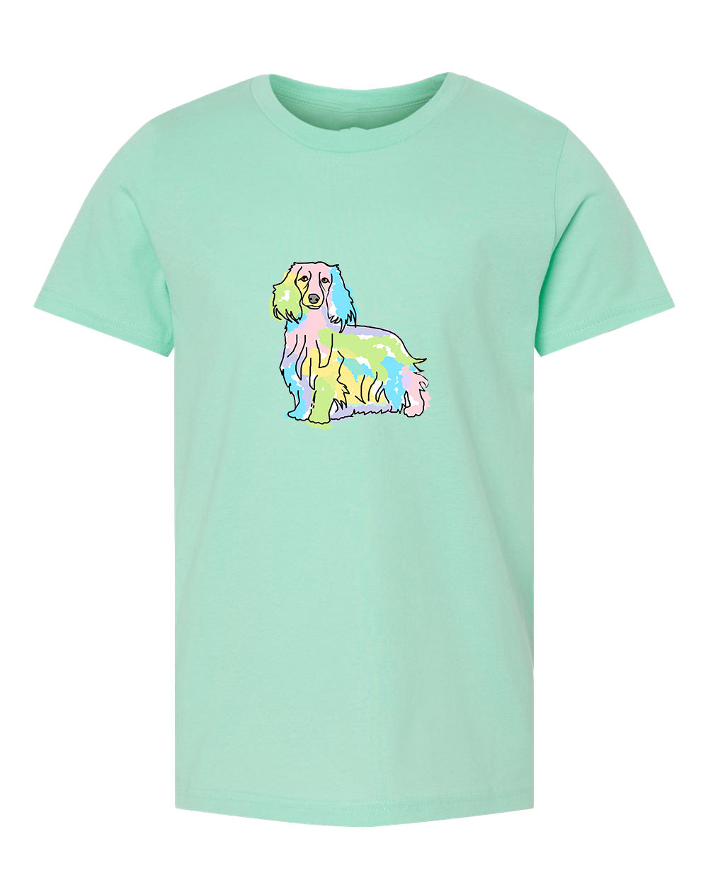 Long Haired Daschund Kids T-shirt